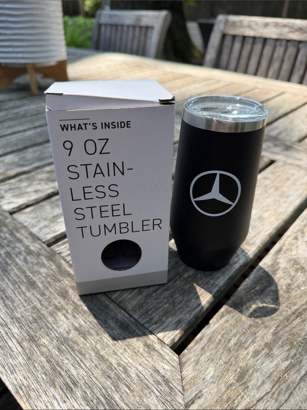 Mercedes-Benz Black 9 oz Stainless Steel Tumbler